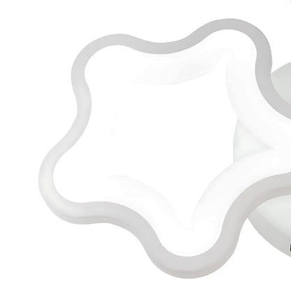 Lustra LED Stelarium, 40W, Lumina Calda 4000K, Acril, Alb